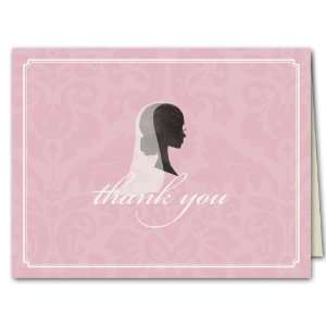  Beautiful Bride Silhouette Thank You Notes Office 