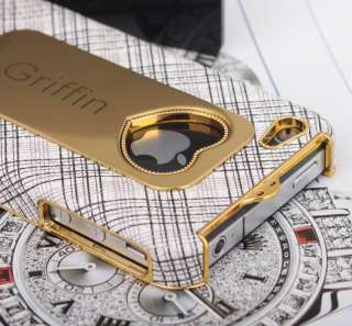   Pattern Gold Leather Hard Case Cover for All Apple iPhone 4S 4G CDMA