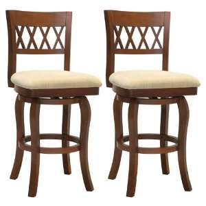  2 Pack of 29 Inch Wood Bar Stools: Home & Kitchen