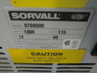 Sorvall RT6000D Refrigerated Centrifuge  