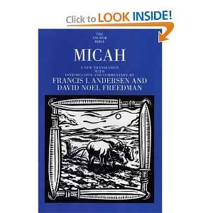  Micah (The Anchor Yale Bible Commentaries) [Paperback 