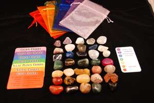 Reiki ~ 42 piece Chakra healing gemstone starter set  