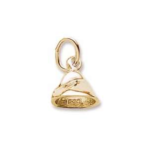  Chocolate Chip Charm in Yellow Gold Jewelry