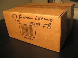 2007 Bowman Chrome Football Sealed 10 box Case Peterson C. Johnson 