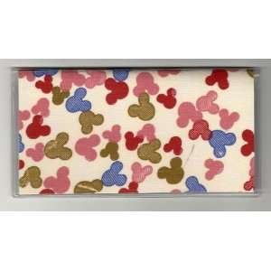    Checkbook Cover Disney Mickey Mouse Ears Red Cream 