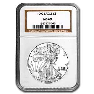  1997 Silver American Eagle (NGC MS 69) 