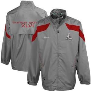 Reebok Super Bowl XLVI Gray Full Zip Jacket (Small)  