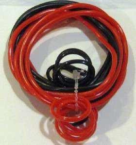 24 Piece Red / Black Jelly Bracelet & Ring Set #B1011  