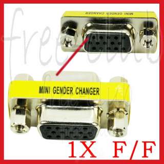 VGA D sub Gender Changer Adapter (F)to(F)Female Coupler  