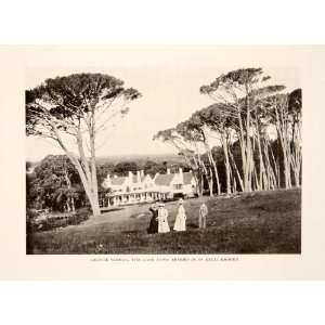  1908 Print Groote Schuur Cape Town Residence Cecil Rhodes 