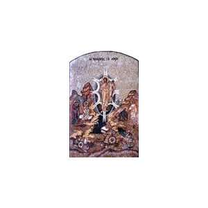  33x52 The Resurrection Christian Marble Mosaic Icon