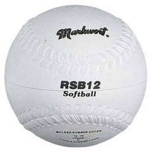  12 Rubber Cover Softballs from Markwort   (One Dozen 