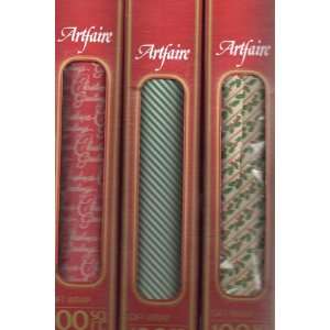 Three Boxes of Artfaire Christmas Gift Wrap 100 Sq. Ft., 60 ft. Long 