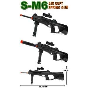   Brand New Spring S M6 Air Soft Assault Rifle Gun