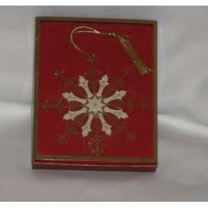  Lenox Gilded Pearl Snowflake Ornament 