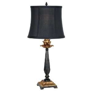   Golden Artichoke Black and Antique Gold Table Lamp: Home Improvement