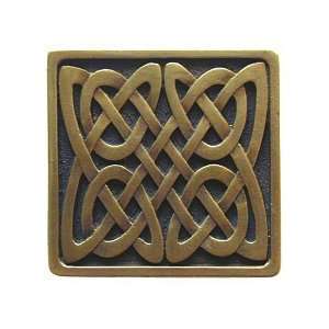  Celtic Isles Cabinet Knob, Antique Brass: Home Improvement
