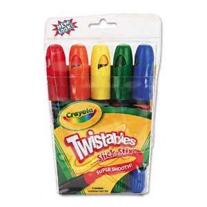  Crayola  Twistables Slick Stix, Assorted, 5 Colors per 