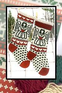 Angel Christmas stocking Knitting Pattern  