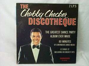 CHUBBY CHECKER DISCOTHEQUE DOUBLE LP ORG RECORD 33 RPM  