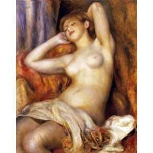  Oil Painting The Sleeper Pierre Auguste Renoir Hand 