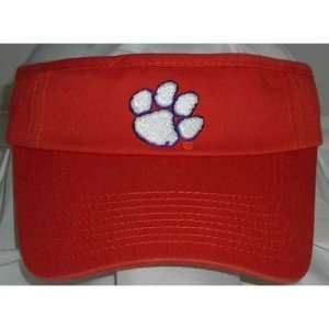 Clemson Tigers Mascot NCAA Adjustable Visor (Team Color)  