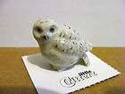 Little Critterz Ghost Snowy Owl Miniature Porcelain Figurine Animal 