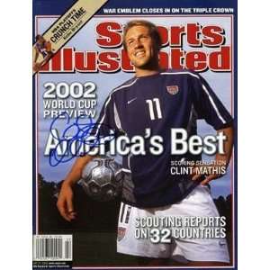  Clint Mathis autographed Sports Illustrated Magazine 