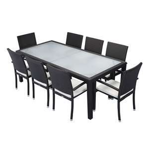  Source Outdoor 9 piece Eight Seat Outdoor Dining Set 