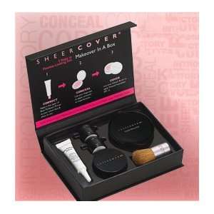  Sheer Cover 6 Pcs. Professional Make Up Kit Set: Beauty