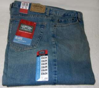 Levi Strauss Signature Relaxed Fit Blue Jeans Size 33 Waist 34 Length 