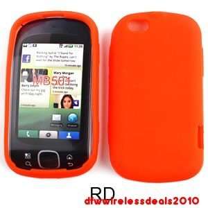  Red Silicone Jelly Skin Case Cover for Motorola Bravo 