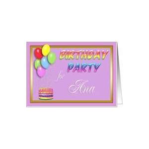  Ana Birthday Party Invitation Card: Toys & Games