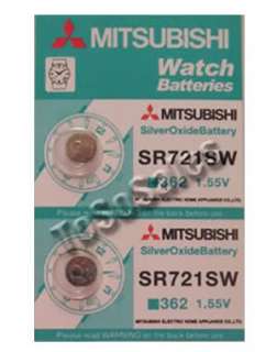MITSUBISHI SR721SW 362 AG11 Silver Oxide Batteries  