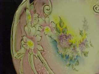 RS Prussia Harvest Mold Painted Plate  