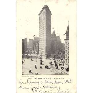  1906 Vintage Postcard The Flatiron Building   New York 