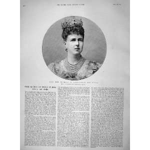    1894 Duke Duchess Saxe Coburg Gotha Portrait