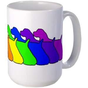 Rainbow Cocker Spaniel Pets Large Mug by  