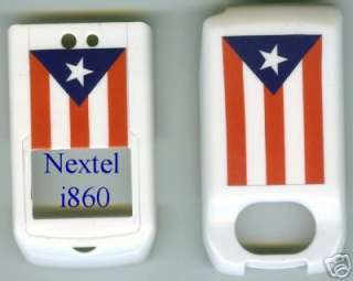 Puerto Rico Red Blue Flag Faceplate f Nextel i860 i 860  