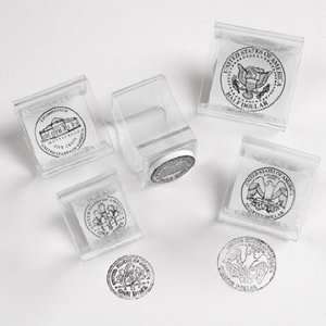  Deluxe Coin Stamps Tails   Set of 5   Ages 5 9 Toys 