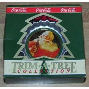  Coca Cola Trim A Tree Collection 1990 Santa Claus Bottle 