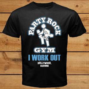 Party Rock Gym B/A T Shirt Sexy And I Know It Shuffle Crew LMFAO 