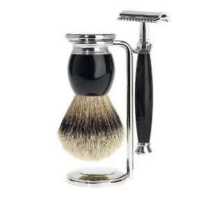  Sophist   Shaving Set, Silvertip Badger, High grade Resin 