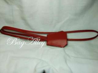 New Hermes Kelly Watch CLOCHETTE Necklace RED  
