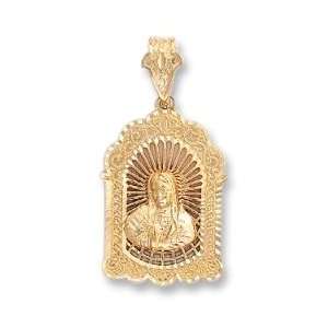    LIOR   Pendant Mother Mary   filigree   Gold Plated: Jewelry
