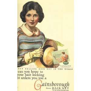   ladies home journal fashion hair net ad 1923 