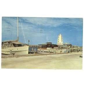  Yacht Basin Postcard Davis Docks Marathon Fl 1957 
