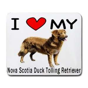   Love My Nova Scotia Duck Tolling Retriever Mouse Pad