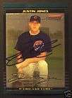 Justin Jones Chicago Cubs 2002 Bowman Chrome Signed Car