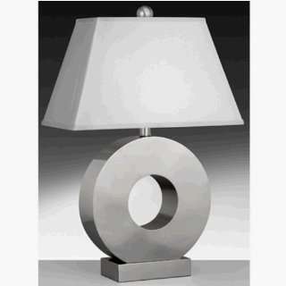  Complements 10900RWH Modern Brushed Steel Omega Table Lamp 